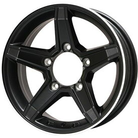 【新品】ジムニーシエラ/ジムニーノマド 夏タイヤ ホイール4本セット 195/80R15 ヨコハマ ジオランダー M/T G003 プレミックス エステラ(マットブラック/リムポリッシュ) 15インチ(送料無料)