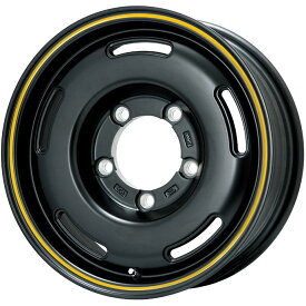 【新品】ジムニーシエラ/ジムニーノマド スタッドレスタイヤ ホイール4本セット 195/80R15 グリップマックス アイスX SUV BSW ブラックサイドウォール(限定) プレミックス プディン(マットブラック/イエローライン) 5.5J 15インチ(送料無料)