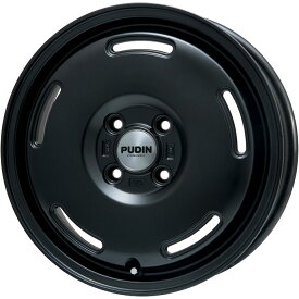 【新品 軽自動車】軽トラ 軽バン スタッドレスタイヤ ホイール4本セット 145/80R12 80/78N ブリヂストン W300(限定) プレミックス プディン(マットブラック) 4J 12インチ(送料無料)