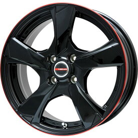 【新品】ライズ/ロッキー（ガソリン） スタッドレスタイヤ ホイール4本セット 195/65R16 ダンロップ ウインターマックス 03 WM03（特価限定2021年製） プレミックス ヴェランV(グロスブラック/レッドリム) 16インチ(送料無料)