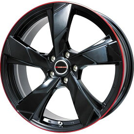 【新品】WRX STI/WRX S4 スタッドレスタイヤ ホイール4本セット 245/40R18 ブリヂストン ブリザック VRX3 プレミックス ヴェランV(グロスブラック/レッドリム) 8J 18インチ(送料無料)