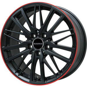 【輸入車用ホイール単品4本セット】 EUROAXIS ユーロアクシス ガヤW5(マットブラック/レッドリム) 7.5J 17インチ 5H/112 +51(送料無料)