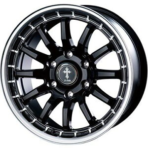 【ホイール単品4本セット】 INTER MILANO インターミラノ クロスフィールド アルファ ブラックリムポリッシュ 6J 15インチ(送料無料)