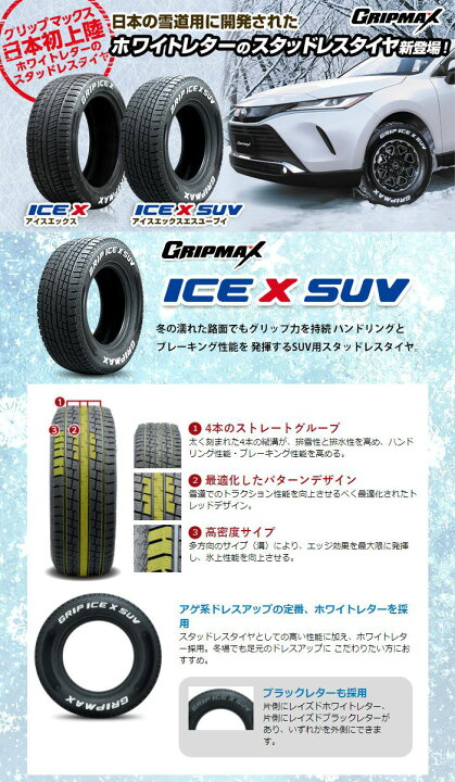 楽天市場】【新品国産5穴114.3車】 スタッドレスタイヤ ホイール4本 