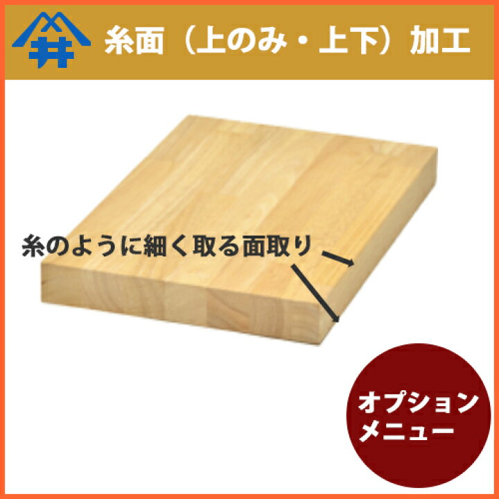 楽天市場 木材加工オプション 断面加工 糸面 断面の上下の角を糸のように細く面取りする加工かまち組 箱物 棚板 フジイの集成材 ネットショップ