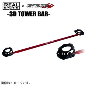 TANABE ^ix REALSPORTS×TANABE 3D TOWER BAR AX|[c×^ix 3D^[o[ S660 JW5 2015/4-2021/12 RRJW5STB-F (ꕔn揜)