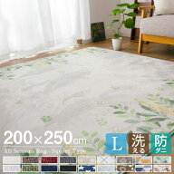 ラグ オールシーズン 洗える 200×250 3畳用 北欧 防ダニ 滑り止め付 ホットカーペット対応 床暖房対応 …
