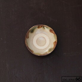 3寸皿（緑茶波）：松田共司：014006-20