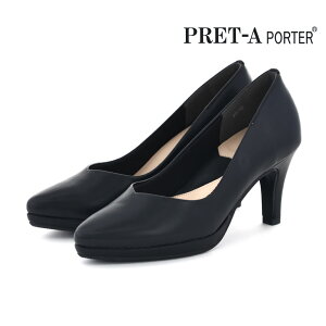 �y1/10 20���`4H����10%CP�z �v���^�|���e PRET-A PORTER ���f�B�[�X �p���v�X �|�C���e�b�h�g�D �u���b�N�p���v�X �v���[���p���v�X 7.5cm�q�[�� �n�C�q�[�� �� �������� �h�� 9966