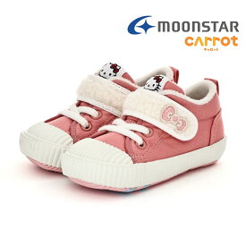 【30%OFF】 ムーンスター moonstar ベビー キッズ 女の子 スニーカー キャロット サンリオ ハローキティ Sanrio CR B40KTG CR B40KTM 子供靴 マジックテープ ベルクロ キティちゃん ベビーシューズ かわいい お祝い プレゼント 日本製