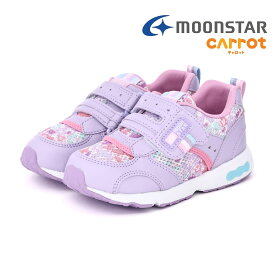 【SSラストスパート】【3/10 20時〜6H限定PT10倍】【10%OFF】 ムーンスター moonstar キャロット スニーカー 幅広 3E ゆったり キッズ ジュニア 子供靴 通園靴 速乾 すぐ乾く 男の子 女の子 通園 通学 プレゼント シューズ ベルクロ マジックテープ C2146 CR Carrot