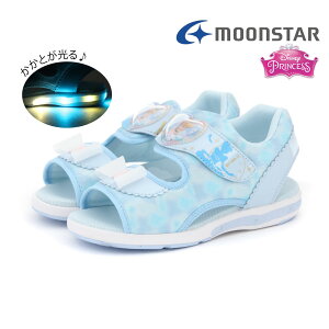 �y12/20 20���`4H����PT10�{�z�y50%OFF�z ���[���X�^�[ moonstar �L�b�Y �W���j�A �T���_�� �f�B�Y�j�[ Disney DN C1354 ���̎q �q���C �A���G�� ���v���c�F�� �V���f���� �v�����Z�X ���킢�� LED ���� ��