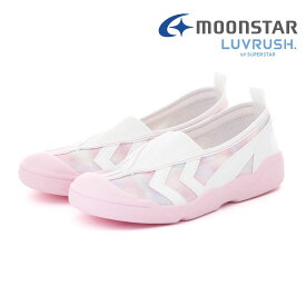 【10/10 20時〜4H限定PT10倍】 ムーンスター moonstar キッズ ジュニア 女の子 スニーカー スーパースター ラブラッシュ LVスクール01 子供靴 上履き 上靴 抗菌 防臭 日本製