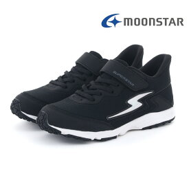 【30%OFF】 ムーンスター moonstar キッズ ジュニア スニーカー スーパースター SS J1227 運動靴 軽量 軽い ハンズフリー 立ったまま履ける靴 パワーバネ マジックテープ ベルクロ 男の子 子供靴 抗菌防臭 かっこいい