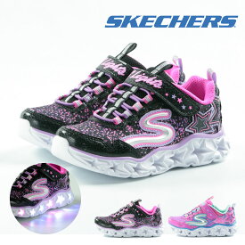 【4/1 20時～4H限定PT10倍】【26%OFF】 スケッチャーズ SKECHERS キッズ スニーカー シューズ 光る靴 マジックテープ ベルクロ 運動靴 プレゼント 星 光る LED ライト GALAXY LIGHTS 正規品 10920L