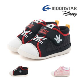 【20%OFF】 ムーンスター moonstar ベビー キッズ ベビーシューズ スニーカー ディズニー DISNEY DN B1357 ミッキーマウス ミニーマウス ミッキー ミニー マジックテープ ベルクロ 子供靴 男の子 女の子 プレゼント お祝い