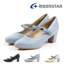 【4/20 20時～4H限定PT10倍】【10%OFF】 ムーンスター moonstar レディース パンプス スガタ sugata MS SGT353 シナモロール サンリオ Sanrio シナモロール サンリオコラボ かわいい りぼん 結婚式 1E ワイド シンプル 立ち仕事 軽量 軽い 歩きやすい 抗菌防臭