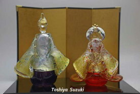 雅　立雛ガラスのお雛様 雛人形 節句人形 手作り ひな人形 ひな祭り 通販 販売
