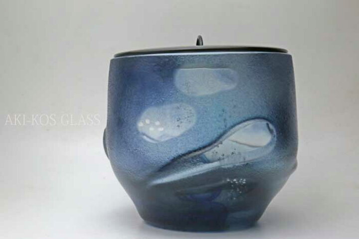 楽天市場】ガラスの水指「青彩」水指・柄杓置き・蓋置・茶入れ・茶入 