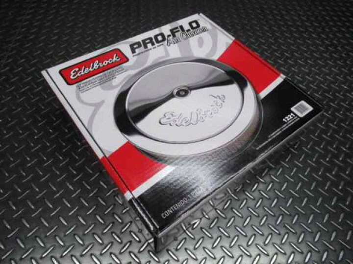 楽天市場】Edelbrock エーデルブロック Pro-Flo エアクリーナー メッキ 