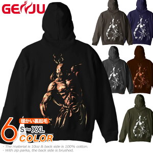 GENJU �a���p�[�J�[ �����Y �~ �p�[�J�[ �a�� �m�� ���� �O���t�B�e�B �u�����h �T�C�Y �傫�߃T�C�Y���� ���N�� �g���� ���� ���� �u���b�N �� �l�C�r�[ �z���C�g �� 2L 3L XL S-XXL