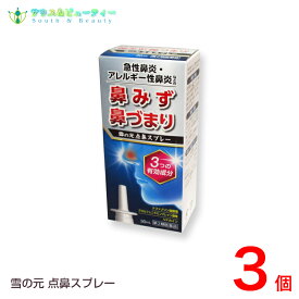 雪の元点鼻スプレー30mL×3個雪の元本店 置き薬【第2類医薬品】