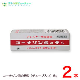 コーチゾン雪の元S（6g）×2本【指定第2類医薬品 】しっしん ひび あかぎれ　かゆみ止め おきくすり 配置薬 常備薬 雪の元本店ネコポス発送です