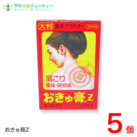 おきゅ膏Z 32枚入×5個【第3類医薬品】ネコポス発送です（日時指定はできません）おきゅうこう　肩こり 腰痛 筋肉痛 ねんざ 置き薬 配置薬 富山 大協薬品工業株式会社