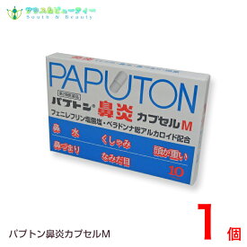 パプトン鼻炎カプセルM（10カプセル）【第2類医薬品】 田村薬品工業株式会社【ネコポス対応の為日時指定できません】使用期限2026年05月