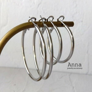 T[WJXeX@v[t[vsAX30mm 40mm Vo[@I[XeX@AM[Ή Lb`X@stainless pierced earrings