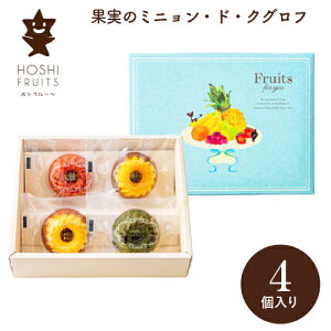 ホシフルーツ 果実のミニョン・ド・クグロフ 4個 HFX-01A ギフト 手土産 個包装 スイーツ お菓子 おしゃれ 内祝い お祝い お返し お歳暮