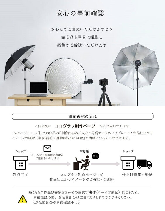 楽天市場】写真入り命名書052（ココグラフオリジナル）[木製/2面L判  