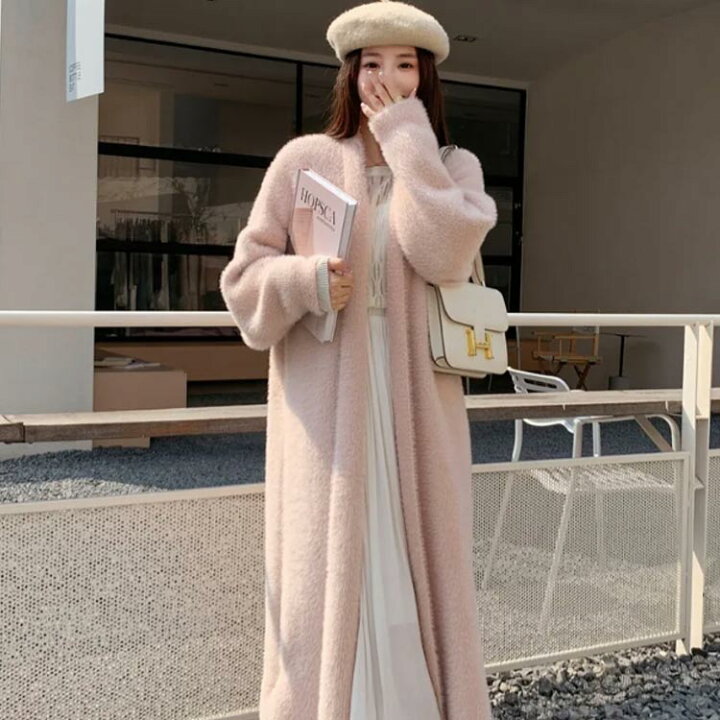 楽天市場】 ロングカーディガン もこもこ 春 秋冬 秋 コーディ  