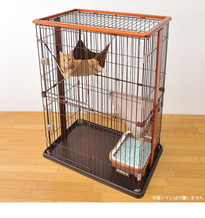 楽天市場】猫 ケージ Bonbi ボンビアルコン ボンビ ウッドワンサークル 