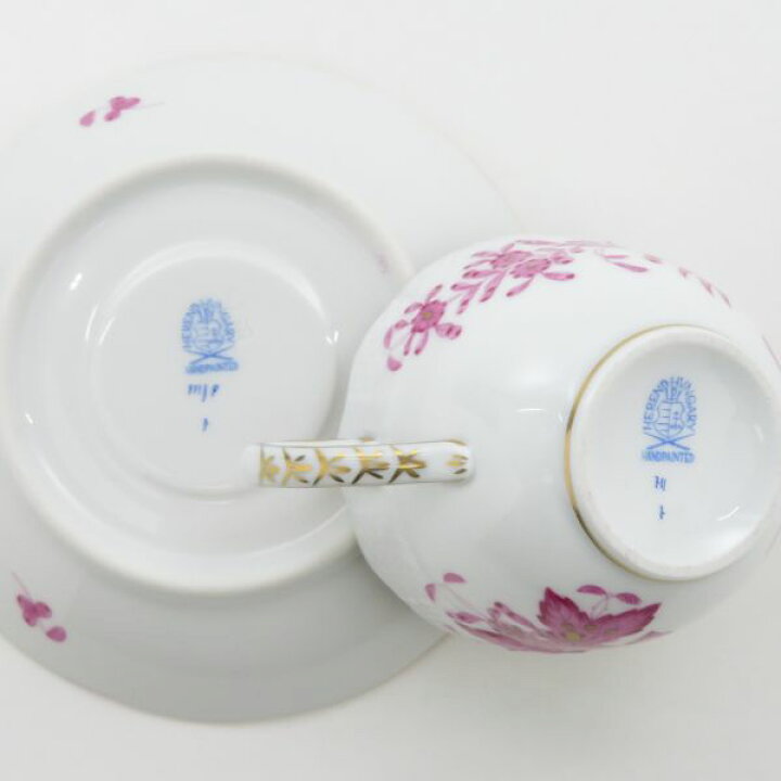 楽天市場】ヘレンド カップ&ソーサー□インドの華 ピンク C&S 2客 
