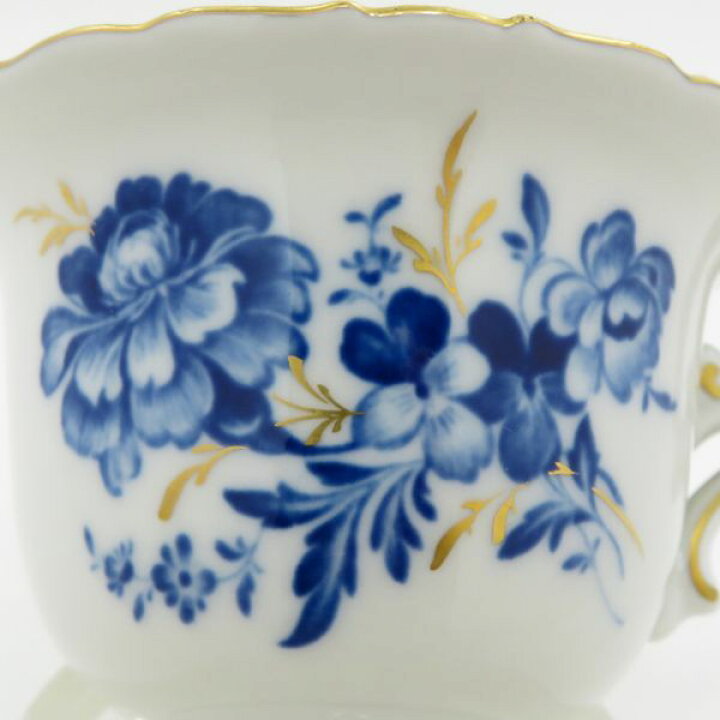 楽天市場】マイセン カップ&ソーサー□ブルーフラワー C&S 青い花 昆虫 