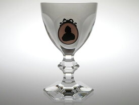 バカラ グラス ● アルクール パレロワイヤル ワイン グラス 13.5cm 170周年記念 ピンク フロステッド クリスタル Harcourt
