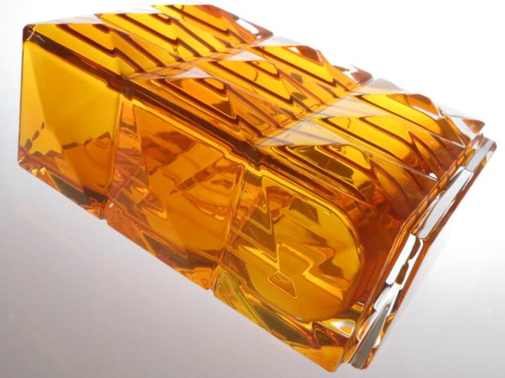 楽天市場】バカラ 花瓶 ○ ルクソール フラワーベース オレンジ 20.5cm  