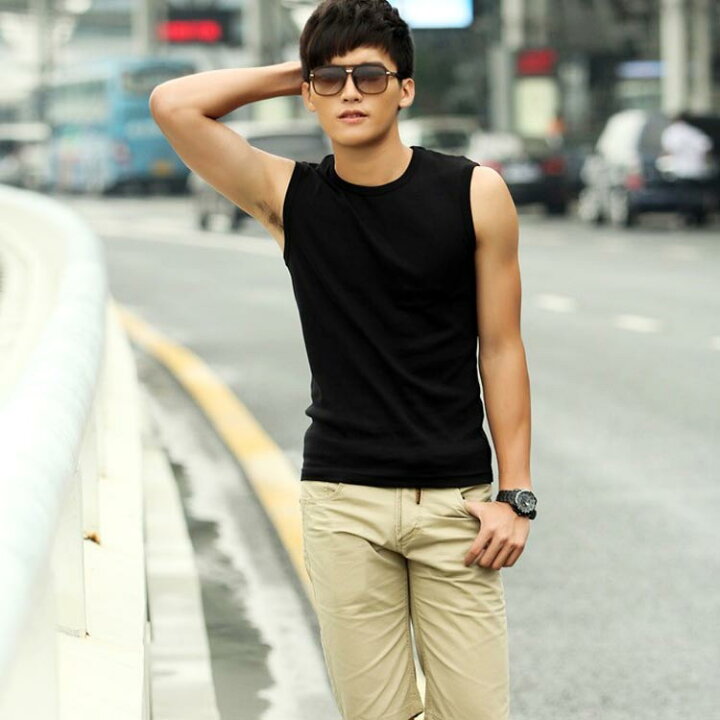 楽天市場 送料無料 タンクトップ メンズ 無地 打底衣 スポーツ フィットネス ノースリーブタイト メンズタンクトップ 肌着 Uネック 夏 スポーツウエア フィットネス メンズ定番 インナートップス ストレッチ 新作 ギュリック