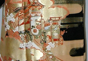 rt213金彩御所車レンタル留袖