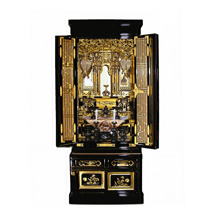 楽天市場】仏壇 金仏壇 祈り 18号 真宗 西本願寺派 金箔 浄土真宗 真宗 