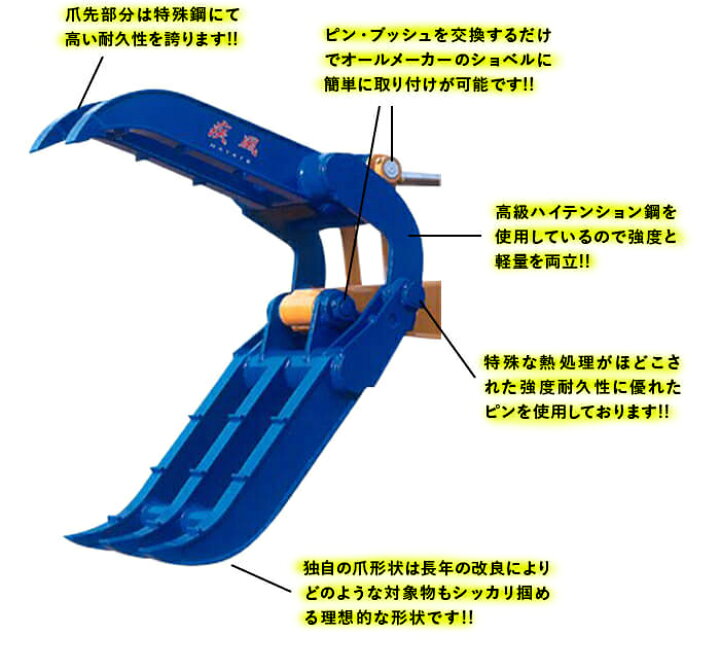 楽天市場】【期間限定5%OFF】疾風はやて HT-20 松本製作所 2.0-2.5t用 
