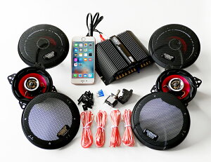 �I�[�f�B�I �A���v �X�s�[�J�[ 4�� �o�C�N �}�W�F�X�e�B �t�H���c�@ �t���[�W���� �}�O�U�� �X�J�C�E�F�[�u ���t �f�B�I �W���O �h�� 300W ���b�V���O���� �� iPhone �X�}�z 4�`�����l�� MAX500W ��