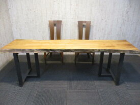 1112 椨 タブ 一枚板 天板 ダイニング 座卓 ローテーブル テーブル 一枚板テーブル 無垢一枚板 長さ 214cm 幅 60～53～63cm 厚み 5.6cm