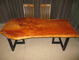 Y-018 欅 けやき ダイニング 座卓 ローテーブル 一枚板 テーブル 天板 一枚板テーブル 無垢一枚板 長さ 169～170cm 奥行 63～96～72～77cm 厚み 3.8cm