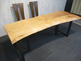 1041 楓 カエデ 一枚板 天板 ダイニング 座卓 ローテーブル テーブル 一枚板テーブル 無垢一枚板 長さ 181cm 幅 60～70～74cm 厚み 6.3cm