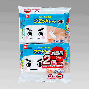 送料無料 LEC レック ウエットシートフローリング用20枚X2個パック【SS-249】【CP】