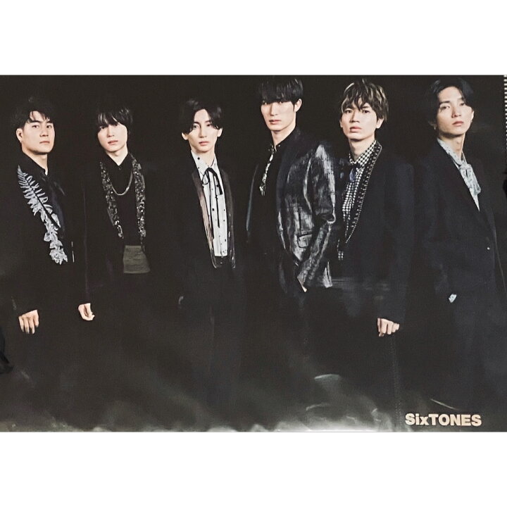 楽天市場】SixTONES 【 クリアファイル （ 集合 ） 】 「慣声の法則 