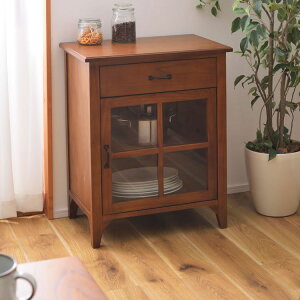 ティンバー ミニキャビネット ( 収納家具 キャビネット ミニキャビネット ミンディ材 天然木 アンティーク スリム 省スペース 小さめ 黒アイアン ブラウン 収納 引き出し付き おしゃれ 模様