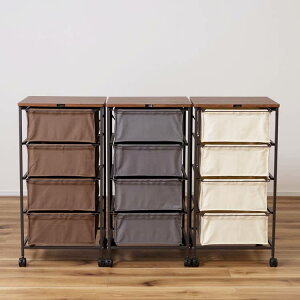 チェスト4段 ( チェスト 4段 布 キャンバス キャスター付き 収納家具 収納 ファブリック 組立簡単 衣類収納 ワゴン チェストワゴン ファブリックチェスト たんす ランドリーチェスト ランド